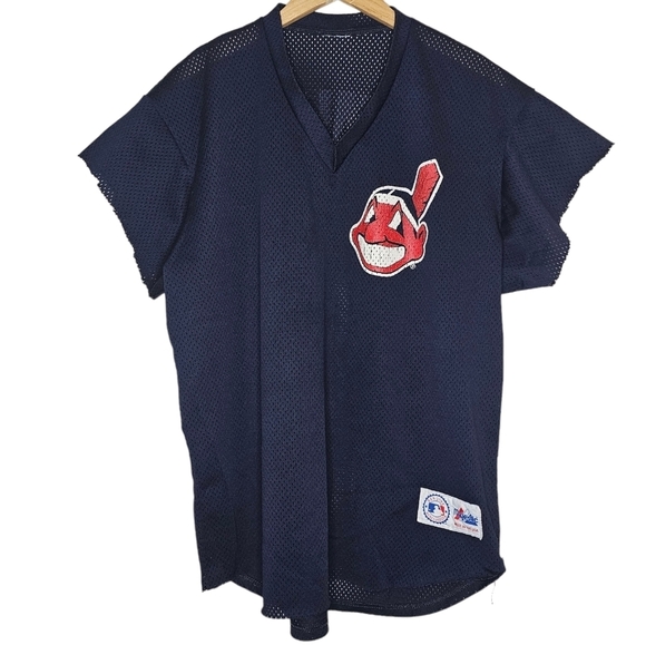 Vintage 1995 Manny Ramirez Indians Mesh Pullover Jersey Size XL Made in USA - Picture 3 of 9